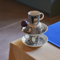 Arabia Mummi Asjett 19cm Mummipappa Grå
