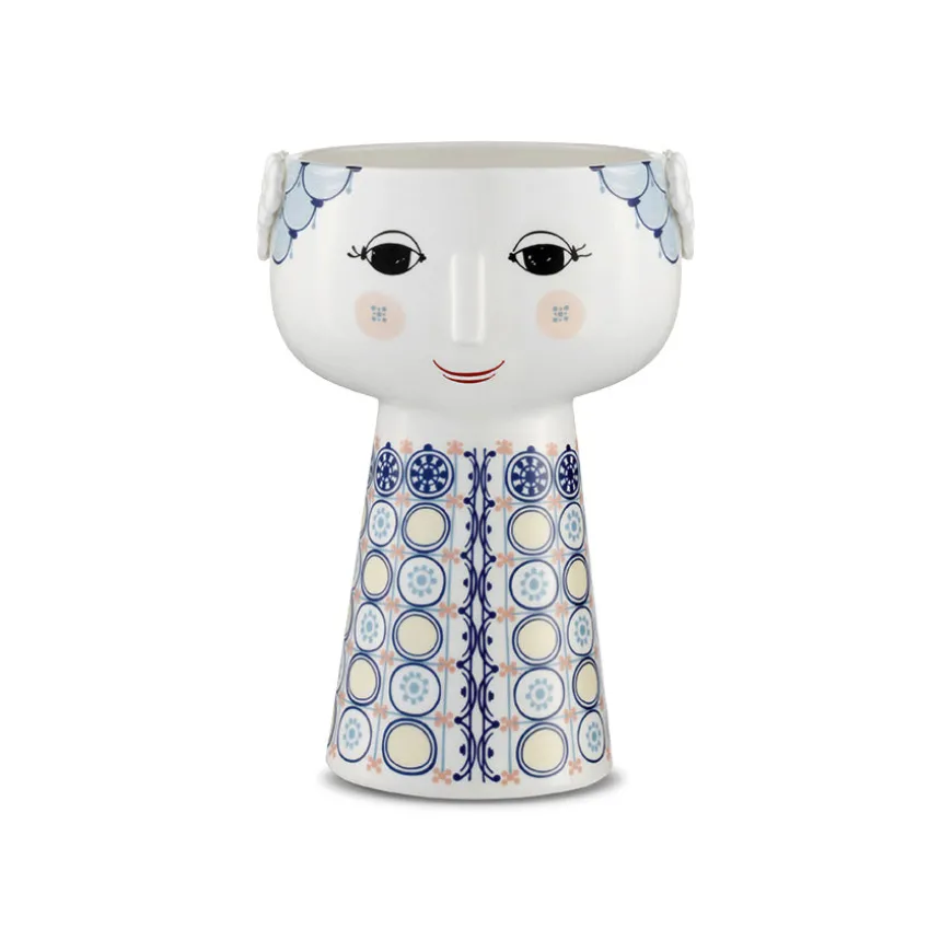 Bjørn Wiinblad Eva Vase 18,5cm Blå