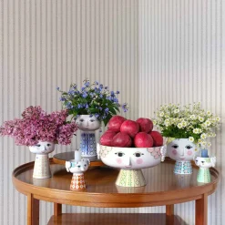 Bjørn Wiinblad Eva Vase 18,5cm Blå