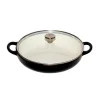 Christiania 1739 Støpejernsgryte med Glasslokk 3,9L Sort