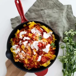 Christiania 1739 Støpejernspanne 27cm Rød