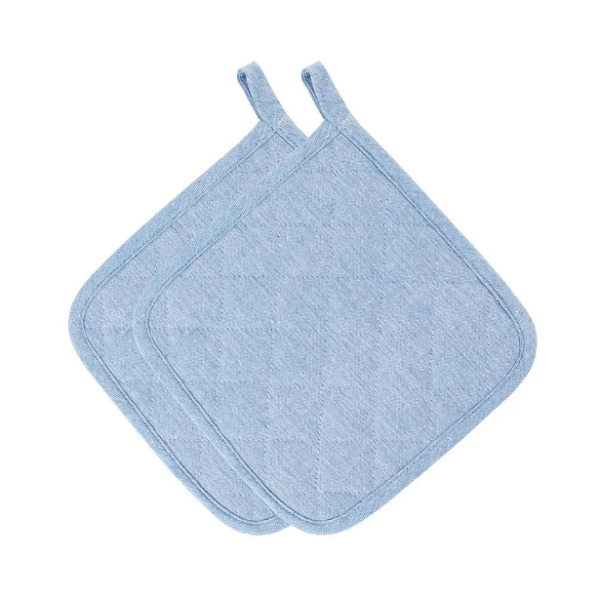 Christiania Glasmagasin Collection Grytekluter 22cm Lys Blå 2pk