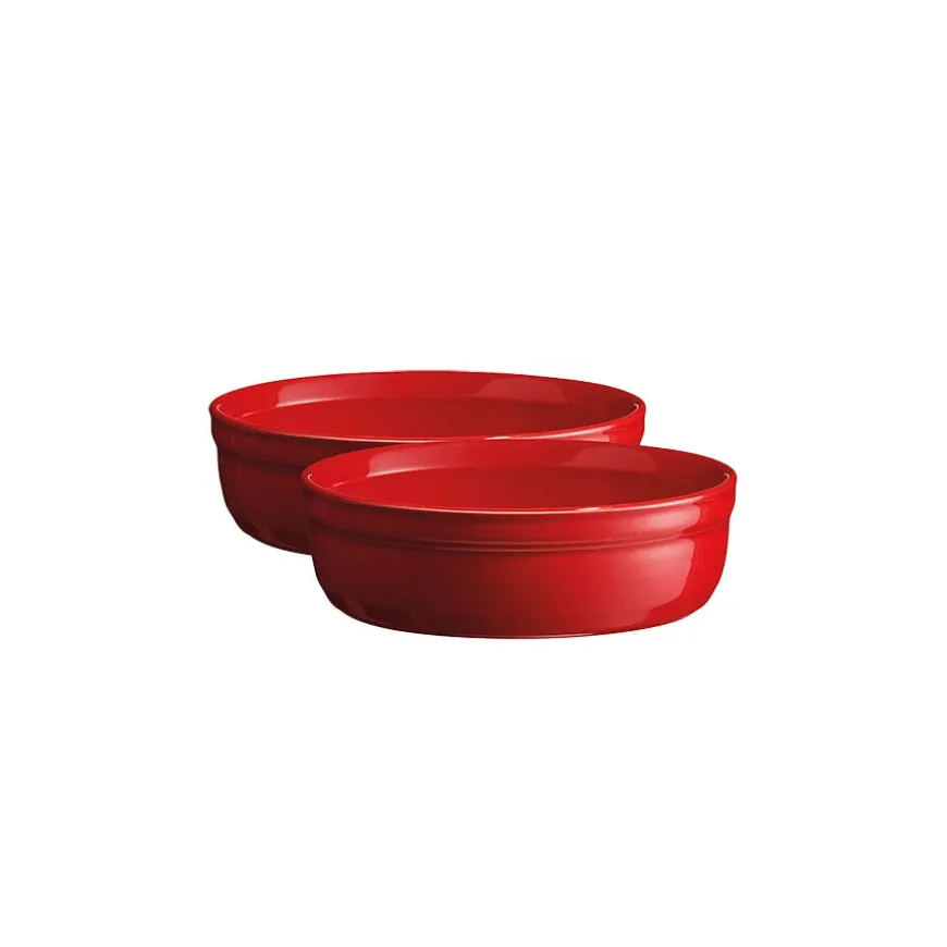 Emile Henry Creme Brulee Form 2pk 13cm Rød