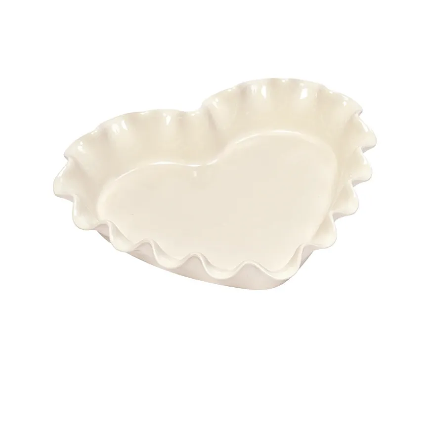 Emile Henry Paiform Hjerte 1,5L Krem