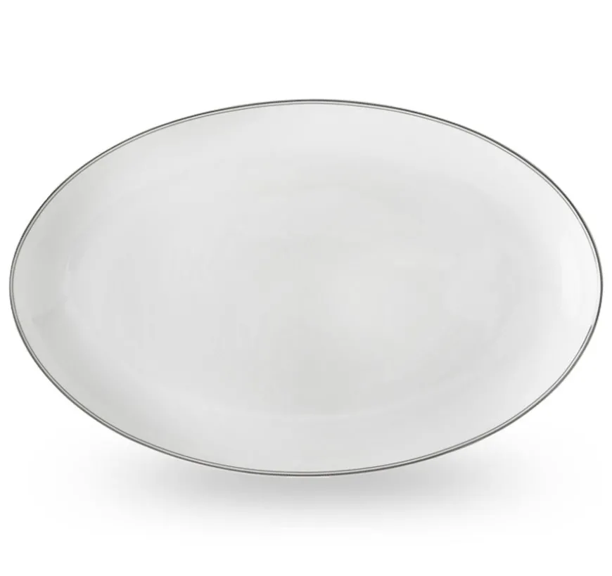 FAT OVALT 39CM HVIT/