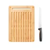 Fiskars Functional Form Skjærebrett Bambus med Brødkniv