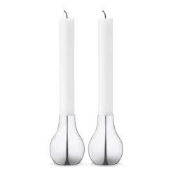 Georg Jensen Cafu Lysestake 55x76 Stål 2stk