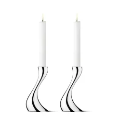 Georg Jensen Home Cobra Lysestaker 2pk