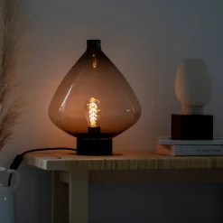 Hadeland Glassverk Arkiv Bordlampe 4218 Kakao