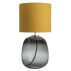 Hadeland Glassverk Austra Bordlampe Røkgrå
