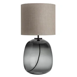 Hadeland Glassverk Austra Bordlampe Røkgrå