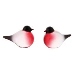 Hadeland Glassverk Dompap Glassfigur 6 cm 2-pk