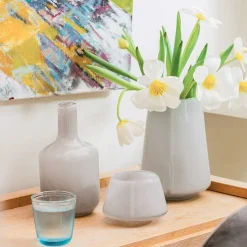 Hadeland Glassverk Dugg Lyslykt 8,5cm Grå