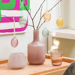 Hadeland Glassverk Dugg Lyslykt 8,5cm Rosa