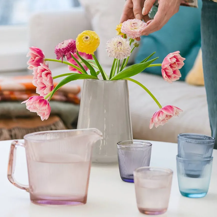 Hadeland Glassverk Dugg Vase 20cm Grå
