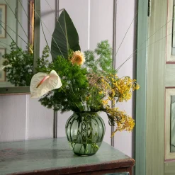 Hadeland Glassverk Emily Vase 23cm Grønn Optikk