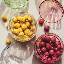 Hadeland Glassverk Glassegg m/Lokk Rosa 15cm