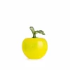 Hadeland Glassverk Glassfrukt Glasseple Gul 11cm