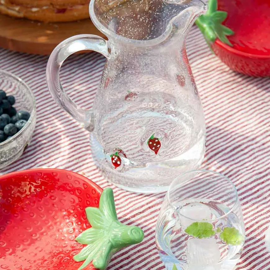 Hadeland Glassverk Jordbær Mugge 1,1 L