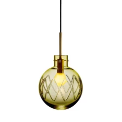 Hadeland Glassverk Krystallkule Taklampe