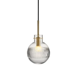 Hadeland Glassverk Krystallkule Taklampe Skjær Klar