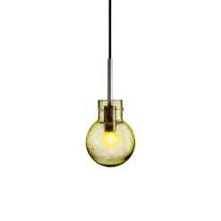 Hadeland Glassverk Krystallkule Taklampe Soda Oliven