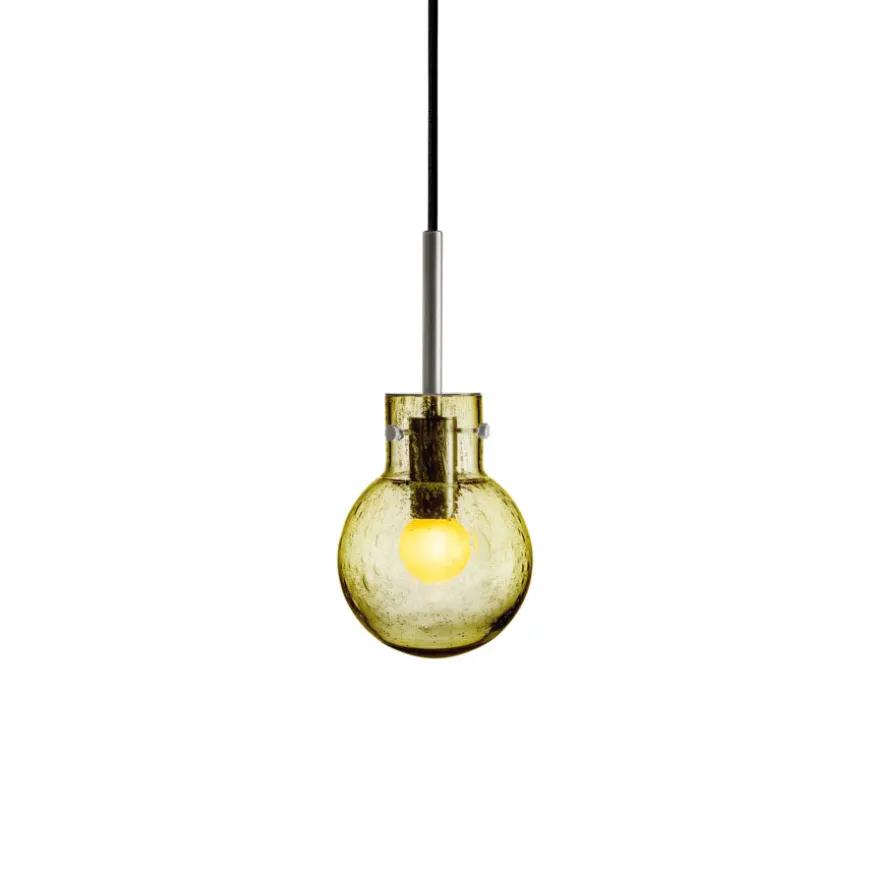Hadeland Glassverk Krystallkule Taklampe Soda Oliven