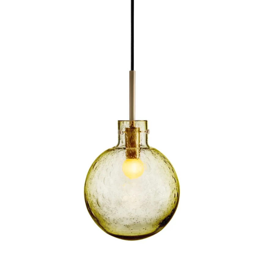 Hadeland Glassverk Krystallkule Taklampe Soda Oliven