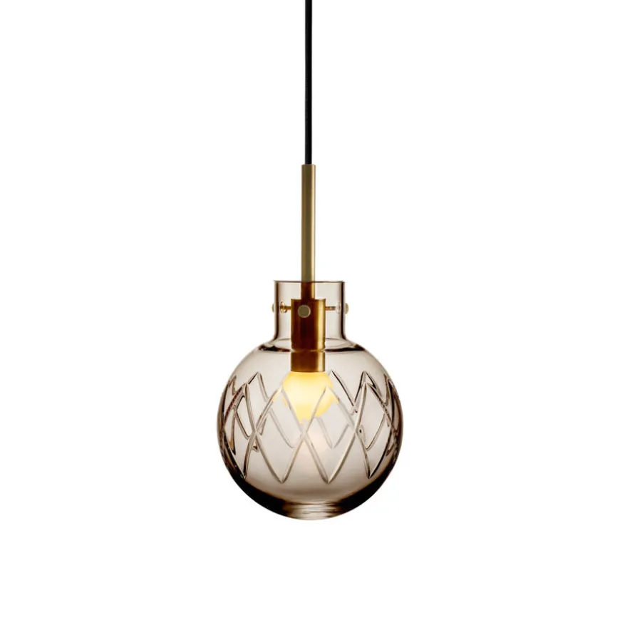 Hadeland Glassverk Krystallkule Taklampe