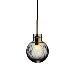 Hadeland Glassverk Krystallkule Taklampe