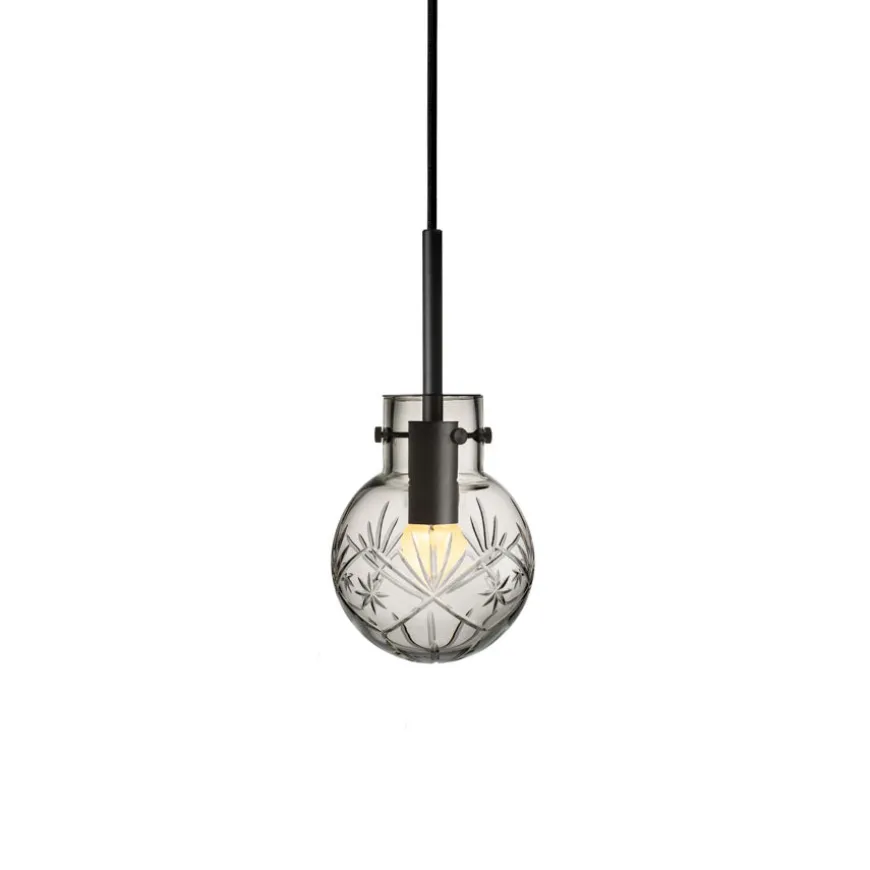 Hadeland Glassverk Krystallkule Taklampe
