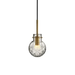 Hadeland Glassverk Krystallkule Taklampe