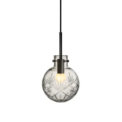 Hadeland Glassverk Krystallkule Taklampe