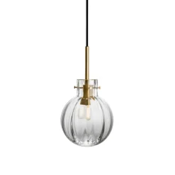 Hadeland Glassverk Krystallkule Lampe