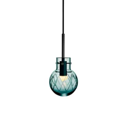 Hadeland Glassverk Krystallkule Lampe