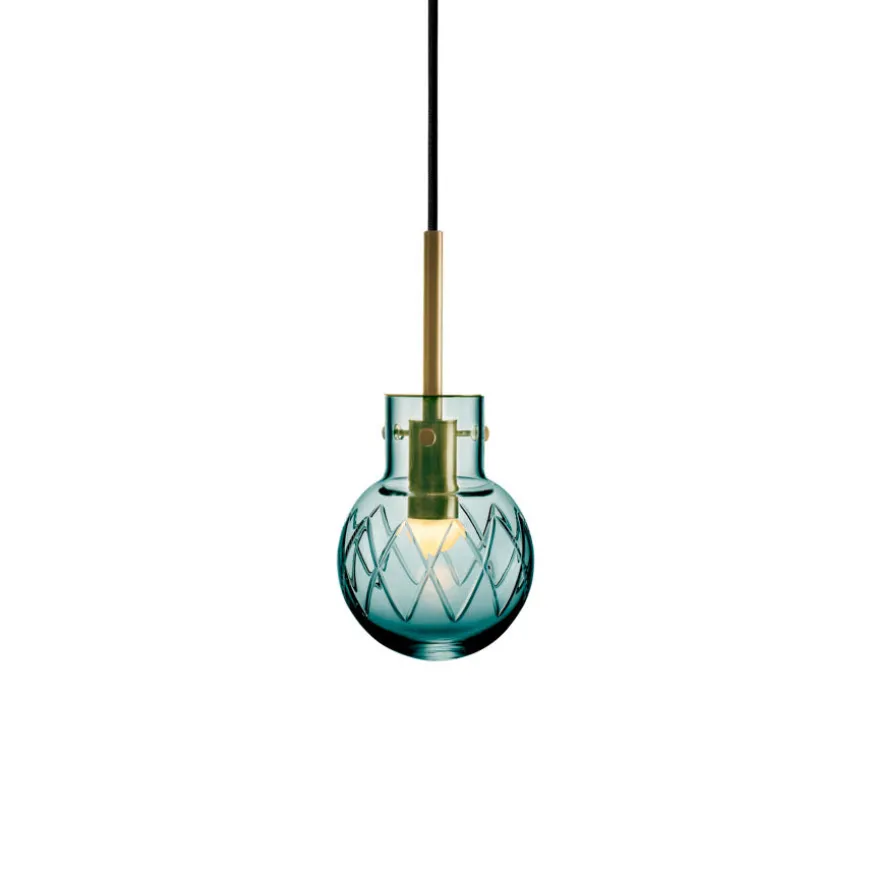 Hadeland Glassverk Krystallkule Lampe