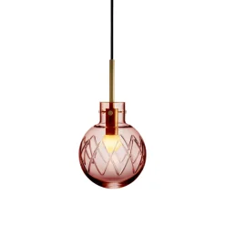 Hadeland Glassverk Krystallkule Taklampe