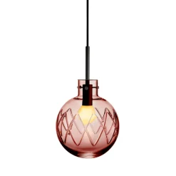 Hadeland Glassverk Krystallkule Taklampe