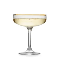 Hadeland Glassverk Odyssè Cavaskål Gullkant 2stk 25cl