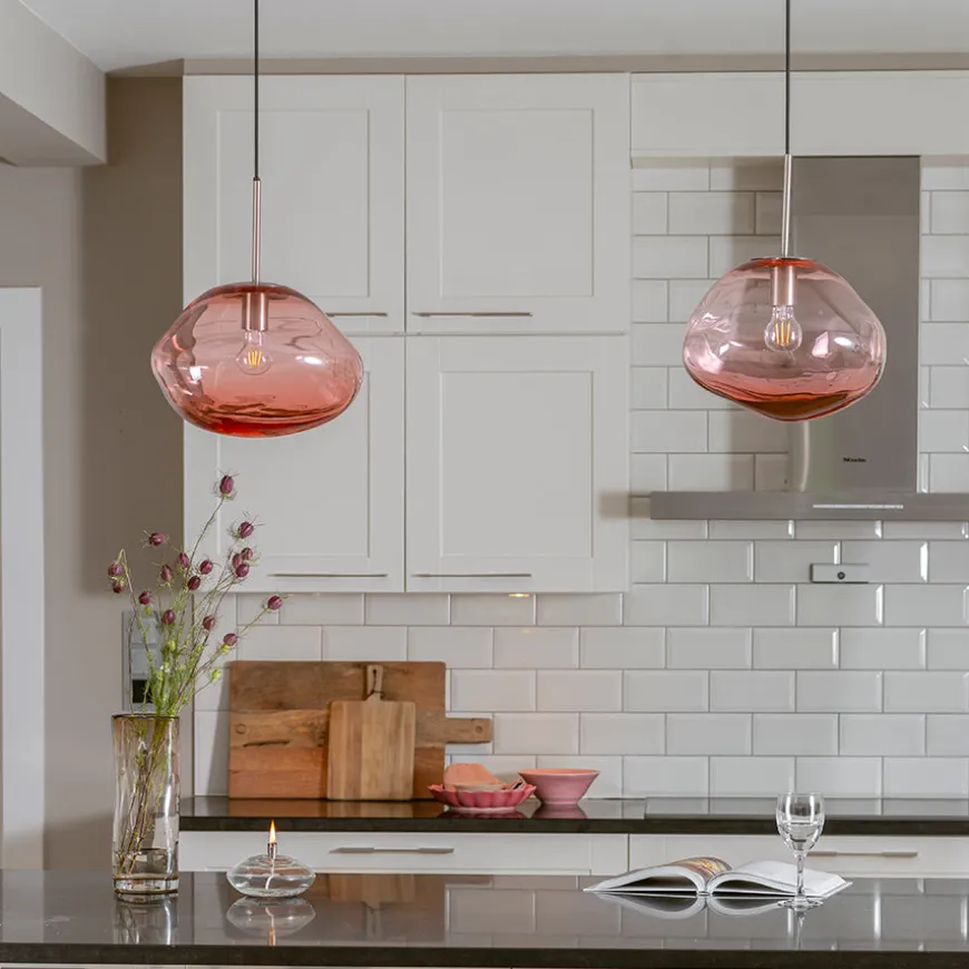 Hadeland Glassverk Pendellampe Morgenrød