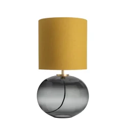 Hadeland Glassverk Senja Bordlampe Røkgrå