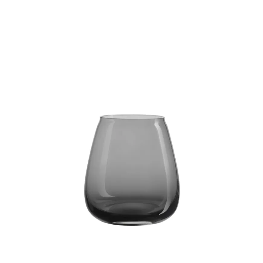 Hadeland Glassverk Siccori Vase 11cm Røkgrå