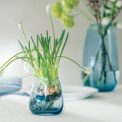 Hadeland Glassverk Siccori Vase 11cm Himmelblå