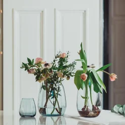 Hadeland Glassverk Siccori Vase 11cm Himmelblå