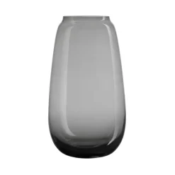 Hadeland Glassverk Siccori Vase 26cm Røkgrå