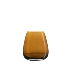 Hadeland Glassverk Siccori Vase 11cm Dyp Oker