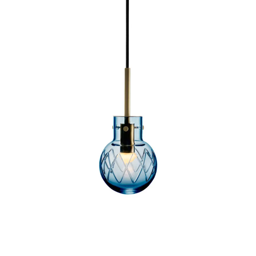 Hadeland Glassverk Taklampe Stålblå