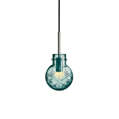 Hadeland Glassverk Taklampe Finn Blågrønn