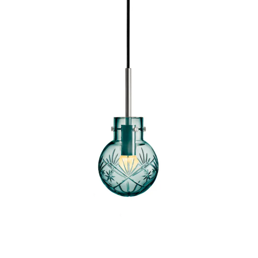 Hadeland Glassverk Taklampe Finn Blågrønn