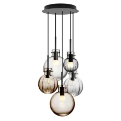 Hadeland Krystallkule Taklampe 5stk